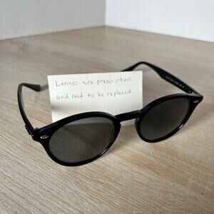 Ray-Ban RB2180 601/71 Sunglasses FRAMES ONLY Round Black 51-21-150 Made in Italy